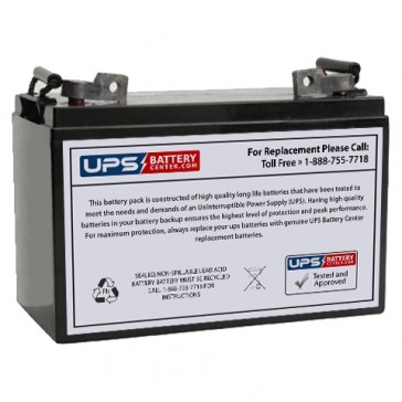Power Kingdom 12V 110Ah PK110-12 Replacement Battery with T12 Terminals
