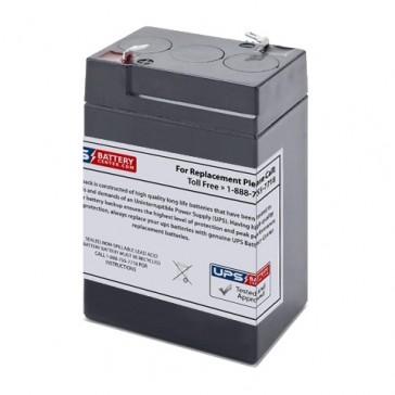 Federal Signal 6V 5Ah BPL26ST-B Battery with F1 Terminals