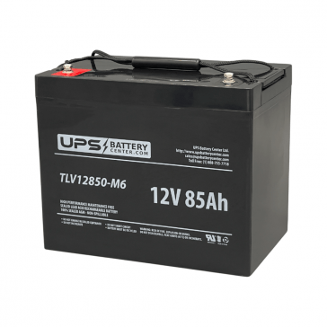 FirstPower 12V 85Ah LFP1285D Replacement Battery with M6 Terminals
