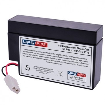 GFX 12V 0.8Ah NP0.8-12 Battery with Wire Lead Terminals