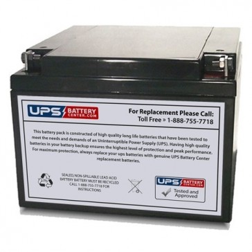 GP 12V 24Ah GEL24-12 Battery with F4 Terminals