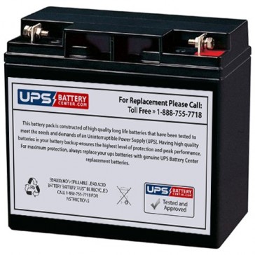 Leoch 12V 17Ah LPX12-17 Battery with F3 Terminals