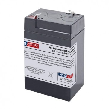 Light Alarms 5E1-5BF 6V 4.5Ah Replacement Battery with F1 Terminals