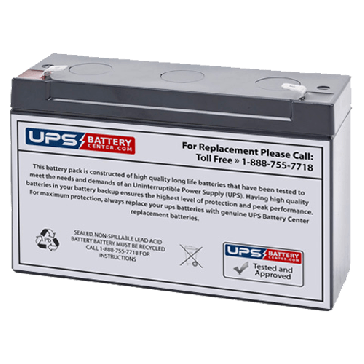 MK ES12-6 6V 12Ah Battery with F1 Terminals