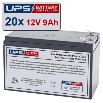 OPTI-UPS DS10KB-RMP Compatible Replacement Battery Set