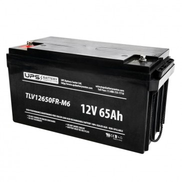 SeaWill LSW1265HR 12V 65Ah Battery with M6 Terminals