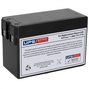 SigmasTek 12V 2.5Ah SP12-2.5 Battery with F1 Terminals