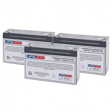 Stryker 2010 Critical Care Bed Replacement Batteries