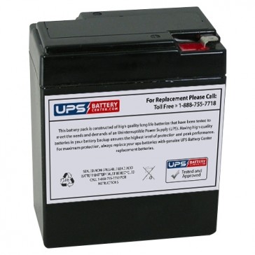 Sure-Lites 1000 6V 8.5Ah Replacement Battery with F1 Terminals