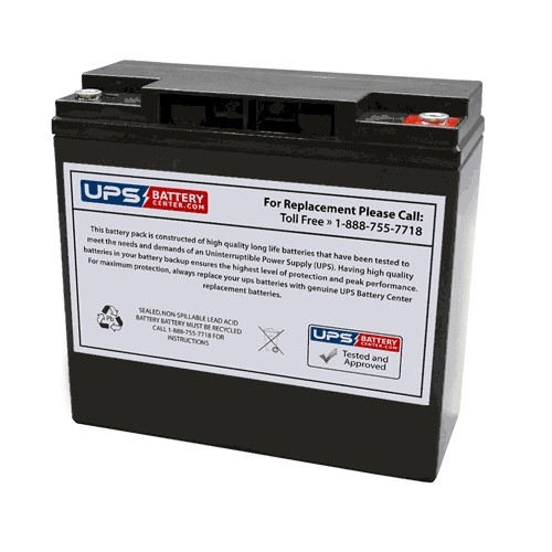 12V 18Ah Black Box Sealed Lead Acid Mobility Scooter Battery
