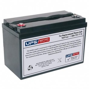 Power Kingdom 12V 100Ah PK100-12 Replacement Battery with M8 Terminals