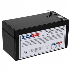 Alarmtec 12V 1.2Ah BP1.2-12 Battery with F1 Terminals