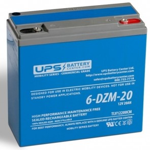 Allgrand 6-DZM-20 12V 20Ah Deep Cycle Mobility Replacement Battery with M5 Terminals