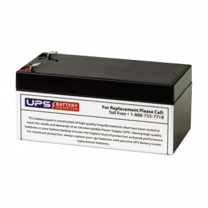 Aokly Power 12V 3.2Ah 6-FM-3.3 Replacement Battery with F1 Terminals
