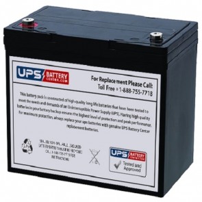 Apex APX12-55 12V 55Ah Replacement Battery with Insert Terminals