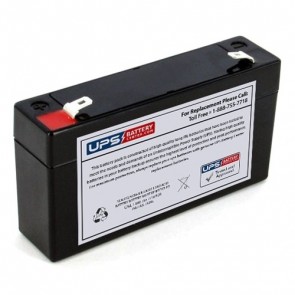 Bosfa 6V 1.3Ah GB6-1.3 Battery with F1 Terminals