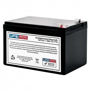 Canbat CDC12-12 12V 12Ah Battery with F1 Terminals