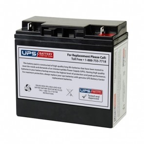 Canbat 12V 18Ah CDC18-12 Replacement Battery with F3 Terminals