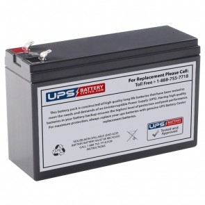 Chiway 12V 6.5Ah SJ12V6.5Ah-A Replacement Battery with +F2 -F1 Terminals