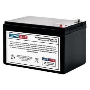 Delta DTM 1212 12V 12Ah Replacement Battery with F2 Terminals