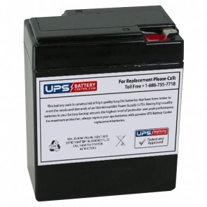 Dual Lite 0120535 6V 8.5Ah Replacement Battery with F1 Terminals