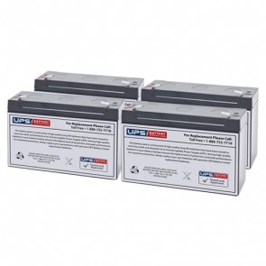 Dual Lite N4X14-12V Replacement Battery Set with F1 Terminals
