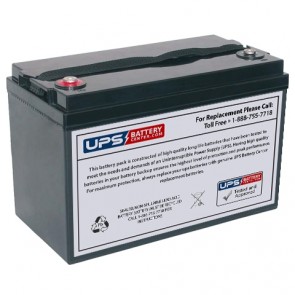 Duracell 12V 100Ah DURA12-100C/FR Battery with M8 - Insert Terminals