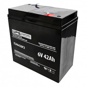 Emergi-Lite 6V 42Ah 24LSE3200V Battery with F2 Terminals
