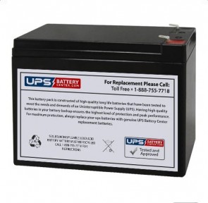 EMERGI-LITE 12V 10Ah 120 Battery with F1 Terminals
