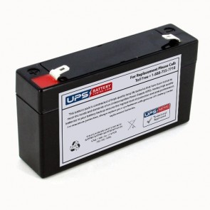 FAAM 6V 1.2Ah FTS 6-1.2 Replacement Battery with F1 Terminals