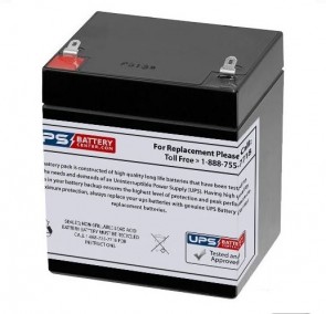 Fire Lite 12V 5Ah PS1250 Battery with F1 Terminals