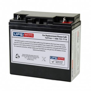 FirstPower FP12200D 12V 20Ah Deep Cycle Battery with F3 - Nut & Bolt Terminals