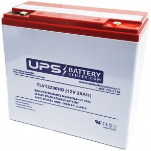 FirstPower FP12200D 12V 20Ah Deep Cycle Battery with M5 - Insert Terminals