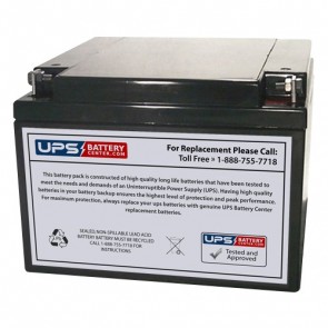 FirstPower FP12240L 12V 24Ah Battery with F3 - Nut & Bolt Terminals