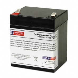 FirstPower FP1250L 12V 5Ah Battery with F2 Terminals