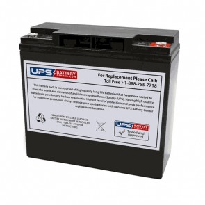 GS Portalac TEV12210 12V 20Ah Battery with Insert Terminals
