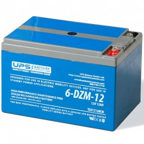 LCB 12V 12Ah 6-DZM-10 Battery with Threaded Insert Terminals