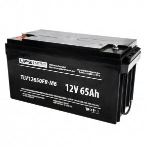 LCB ES65-12 12V 65Ah Battery with M6 Insert Terminals