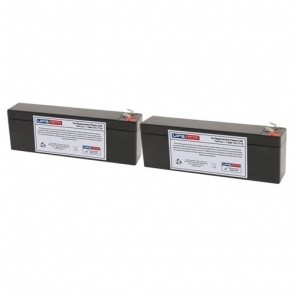 Liko Likorall 242 Patient Lift Replacement Battery Set with F1 Terminals on Same Side