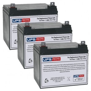 Myers Illuminator LV 550VA LV-550 Compatible Battery Set