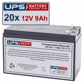 OPTI-UPS DS10KB-RM Compatible Replacement Battery Set