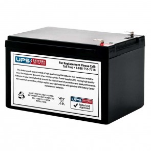 Portalac PE12V10 12V 10Ah Replacement Battery with F2 Terminals