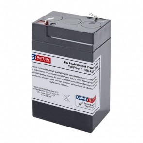Power Battery PM 6-4.5 6V 4.5Ah Replacement Battery with F1 Terminals