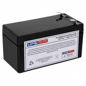 Power-Sonic 12V 1.4Ah PS-1212 Battery with F1 Terminals