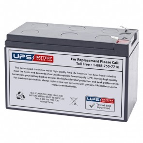 RED DOT 12V 7.5Ah DD 12075 Battery with F2 Terminals
