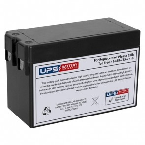 RIMA 12V 2.5Ah UN2.5-12S Battery with F1 Terminals
