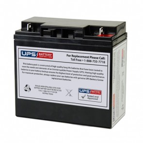 TLV12200DC - 12V 20Ah Deep Cycle battery with F3 Nut & Bolt Terminals