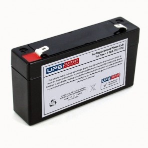 Unibo 6V 1.3Ah GB6-1.3 Replacement Battery with F1 Terminals