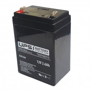 Vision 12V 2.6Ah CP1228A Compatible Replacement Battery