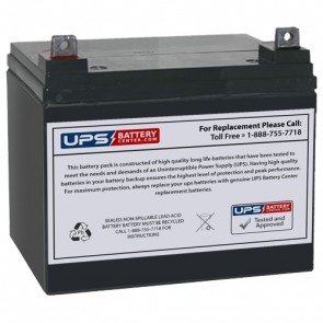 Werker WKA12-33NB 12V 33Ah Battery with NB Terminals